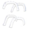 EGR 16+ Toyota Tacoma w/Mudflap Bolt-On Look Color Match Fender Flares - Set - Super White