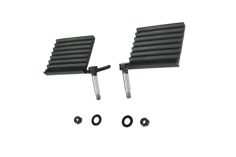 Fishbone Offroad 76-06 Jeep CJ YJ TJ Wrangler Foot Peg Set Gloss - Black