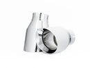 AWE Tuning Audi B9 A4 Touring Edition Exhaust Dual Outlet - Chrome Silver Tips (Includes DP)