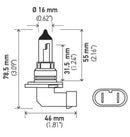 Hella 9006 12V 55W Xen White Bulb (Pair)