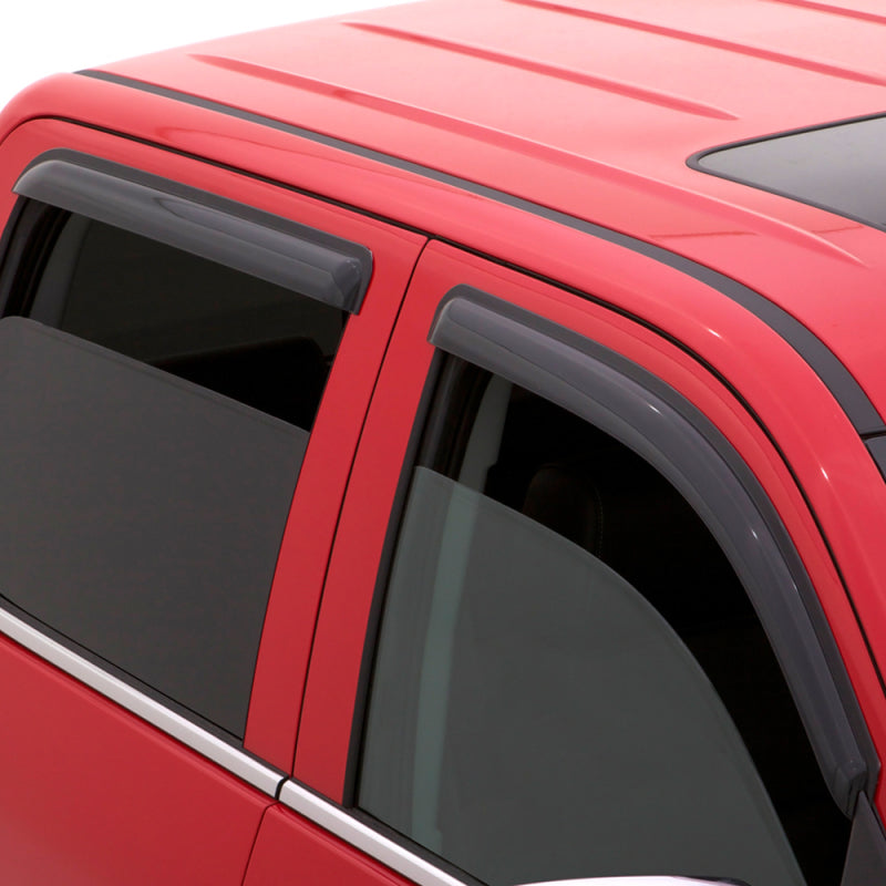 AVS 07-13 Chevy Silverado 1500 Ext. Cab Ventvisor Outside Mount Window Deflectors 4pc - Smoke