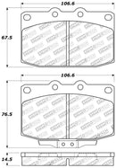 StopTech Performance 89-95 Mazda RX7 Front Brake Pads