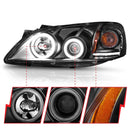 ANZO 2005-2010 Pontiac G6 Projector Headlights w/ Halo Black (CCFL)