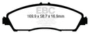 EBC 14+ Acura MDX 3.5 Greenstuff Front Brake Pads