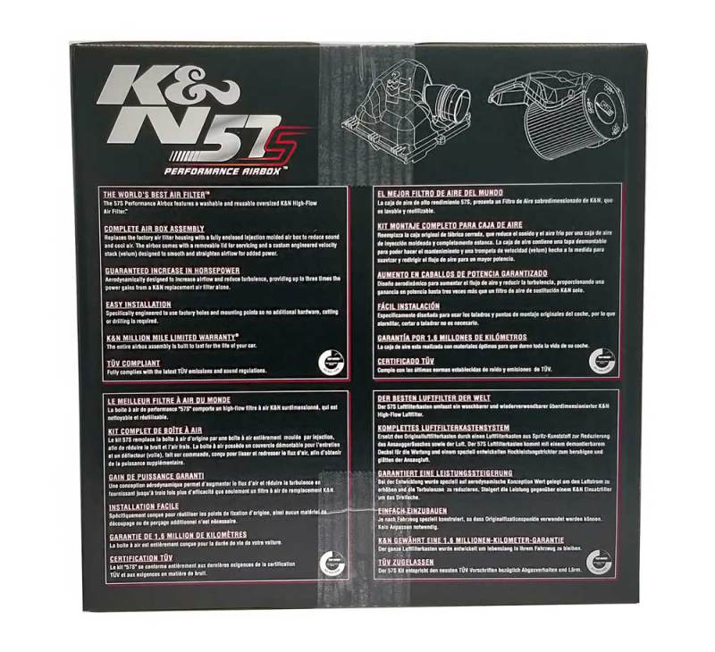 K&N Performance Intake Kit  for Ford C-Max/Focus II / Volvo C30/S40/V40/V50/V70 / Mazda 3/5