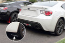 Rally Armor 13-17 Subaru BRZ / Scion FR-S Black UR Mud Flap w/ White Logo