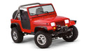 Bushwacker 87-95 Jeep Wrangler Flat Style Flares 4pc Excludes Renegade - Black