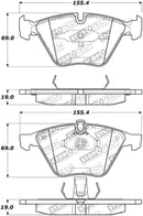 StopTech Performance 07-09 BMW E90/E92/E93 335i Coupe/Sedan Front Brake Pads D918