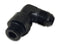 Vibrant -12AN Male Flare to Male -12AN ORB Swivel 90 Degree Adapter Fitting - Anodized Black