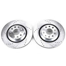 Power Stop 17-18 Audi RS3 Rear Evolution Drilled & Slotted Rotors - Pair