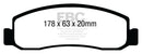 EBC 08-10 Ford F250 (inc Super Duty) 5.4 (2WD) Yellowstuff Front Brake Pads
