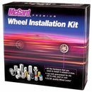 McGard 6 Lug Hex Install Kit w/Locks (Cone Seat Nut) M14X1.5 / 13/16 Hex / 1.945in. Length - Black