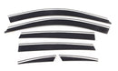 AVS 07-11 Honda CR-V Ventvisor Low Profile Deflectors 6pc - Smoke w/Chrome Trim