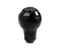 Momo Nero Shift Knob - Tall Black Leather, Black Chrome Insert