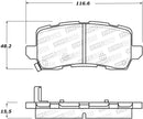 StopTech Street Brake Pads - Rear