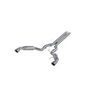 MBRP 15-17 Ford Mustang GT 5.0 3in Cat Back Dual Split Rear Race Version 4.5in Tips - Aluminized