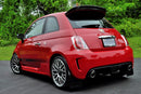 Rally Armor 12-18 Fiat 500 (Pop/Sport/Lounge/Abarth) Black UR Mud Flap w/ Red Logo