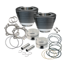 S&S Cycle 99-06 BT Replacement 3-7/8in Bore Cylinder & Piston Kit For S&S 95in Big Bore Kits- Wblack