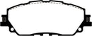 EBC 2019+ Lexus ES300H 2.5L Hybrid Yellowstuff Front Brake Pads
