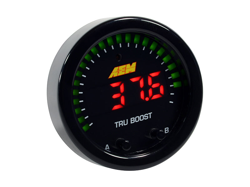 AEM X-Series Tru-Boost Controller Gauge w/ Boost Control Solenoid 80PSIg Internal MAP Sensor