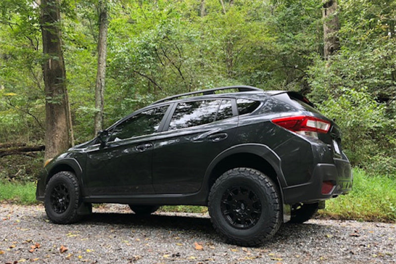 Rally Armor 18-22 Subaru Crosstrek Lift/AT Black UR Mud Flap w/ Blue Logo