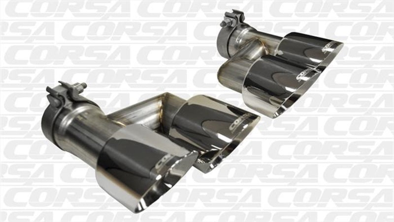 Corsa 15-16 Ford Mustang GT 5.0 Polish Quad Tips Kit