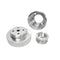 BBK 86-93 Mustang 5.0 Underdrive Pulley Kit - Lightweight CNC Billet Aluminum (3pc)