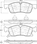 StopTech Performance 11-12 Dodge Durango Front Brake Pads