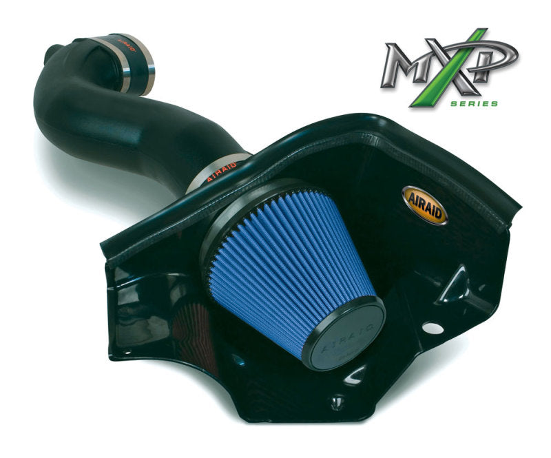 Airaid 05-09 Ford Mustang GT 5.0L Race Only (No MVT) MXP Intake System w/ Tube (Dry / Blue Media)