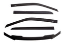 AVS 09-18 Dodge RAM 1500 Quad Cab Ventvisor & Aeroskin Deflector Combo Kit - Matte Black