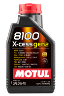 Motul 1L Synthetic Engine Oil 8100 5W40 X-CESS