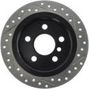 StopTech 14-15 Mini Cooper Base Slotted & Drilled Rear Right Rotor