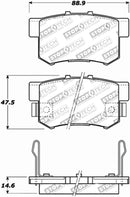 StopTech Performance 00-09 Honda S2000 / 92-07 Accord / 04-10 Acura TSX / 02-06 RSX Rear Brake Pads