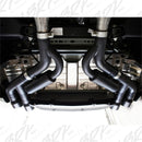 MBRP 18-20 Ford Mustang GT 2.5in Black Coated Non Active Dual Axle Back Exhaust - 4in Dual Wall Tips