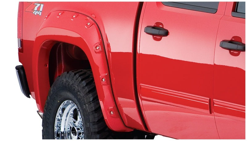 Bushwacker 07-13 GMC Sierra 1500 Fleetside Boss Pocket Style Flares 2pc 69.3in Bed - Black