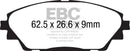 EBC 14+ Mazda 3 2.0 (Japan Build) Yellowstuff Front Brake Pads