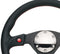 NRG Reinforced Steering Wheel (320mm) Blk Leather w/Dual Buttons