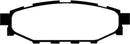 EBC 12+ Subaru BRZ 2.0 (solid rear rotors) Redstuff Rear Brake Pads