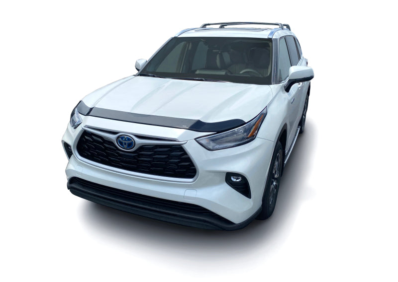 AVS 20-22 Toyota Highlander Aeroskin Low Profile Hood Shield - Smoke