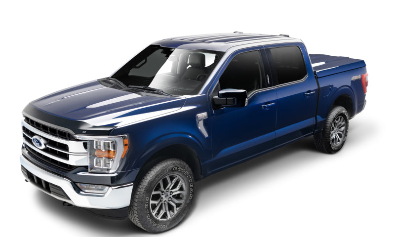 AVS 2021 Ford F-150 (Excl. Tremor/Raptor) Aeroskin Low Profile Acrylic Hood Shield - Smoke