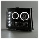 Spyder GMC Sierra 1500/GMC Sierra Denali 08-13 Projector LED Halo- LED Blk PRO-YD-GS07-HL-BK