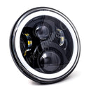Letric Lighting 7in Led W/Full Halo Blk