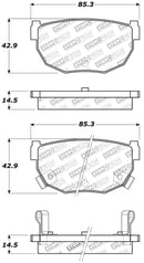 StopTech Performance 89-98 240SX Rear Brake Pads