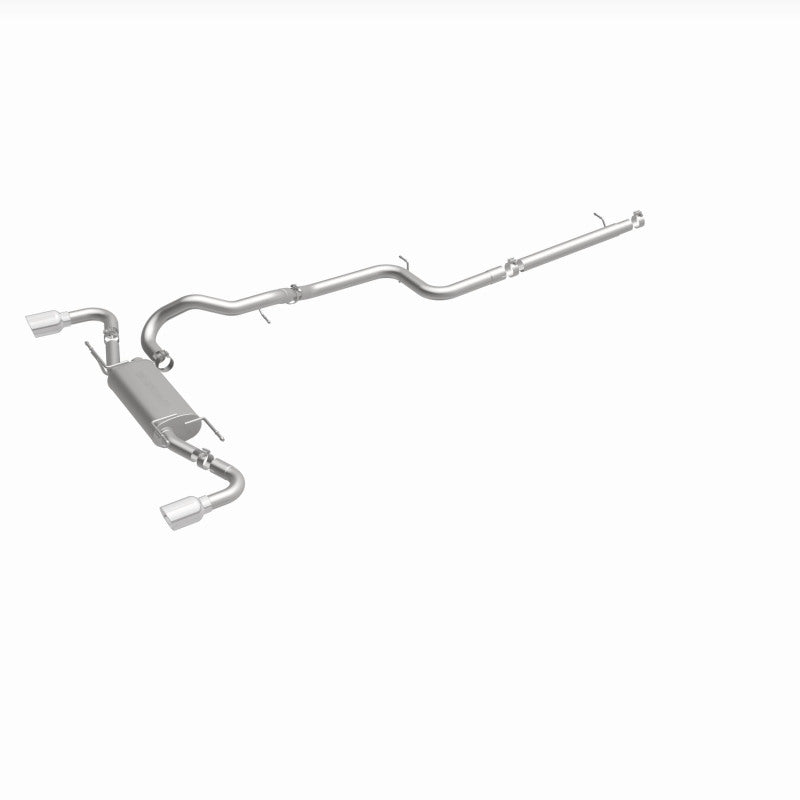 MagnaFlow 10-12 Mazda 3 L4 2.5L Hatchback Split Rear Exit Stainless Cat Back Performance Exhaust