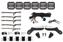 Diode Dynamics 17-20 Ford Raptor SS5 Grille CrossLink Lightbar Kit - Pro White Combo