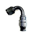 Fragola -6AN Real Street x 120 Degree Hose End Black For PTFE Hose