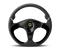 Momo Nero Steering Wheel 350 mm - Black Leather/Suede/Black Spokes