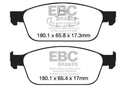 EBC 12+ Ford Focus 2.0 Turbo ST Yellowstuff Front Brake Pads
