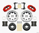 Wilwood Narrow Superlite 4R Front Kit 12.19in Drilled Red 87-89 Jeep YJ