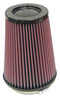 K&N Round Tapered Universal Air Filter 4 inch Flange 5 3/8 inch Base 4 inch Top 7 inch Height